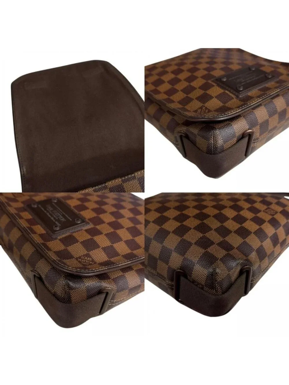 Louis Vuitton Brooklyn PM Damier Shoulder Bag Canvas Brown Vintage